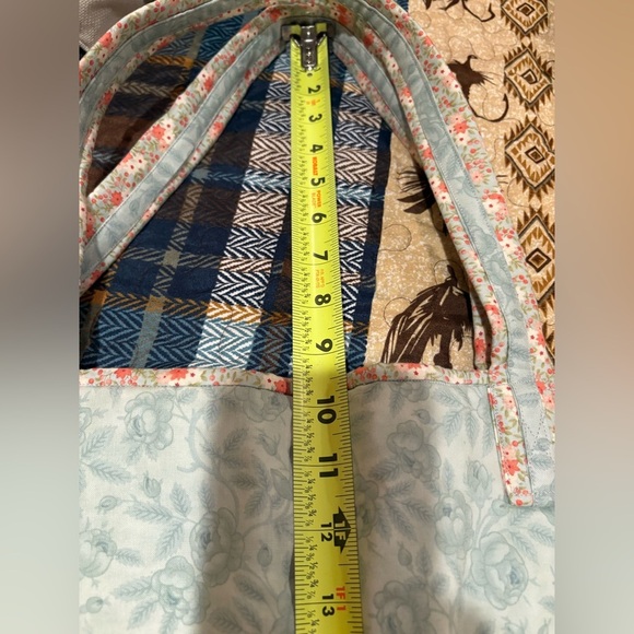 Handmade Floral Patchwork quilted Tote Bag - Multicolor NWOT - Picture 7 of 8